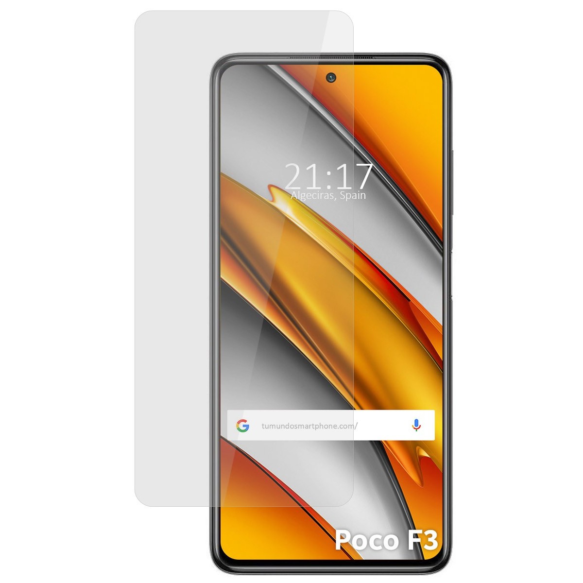 Tumundosmartphone Protector Cristal Templado para Xiaomi POCO F3 5G / Mi 11i 5G Vidrio