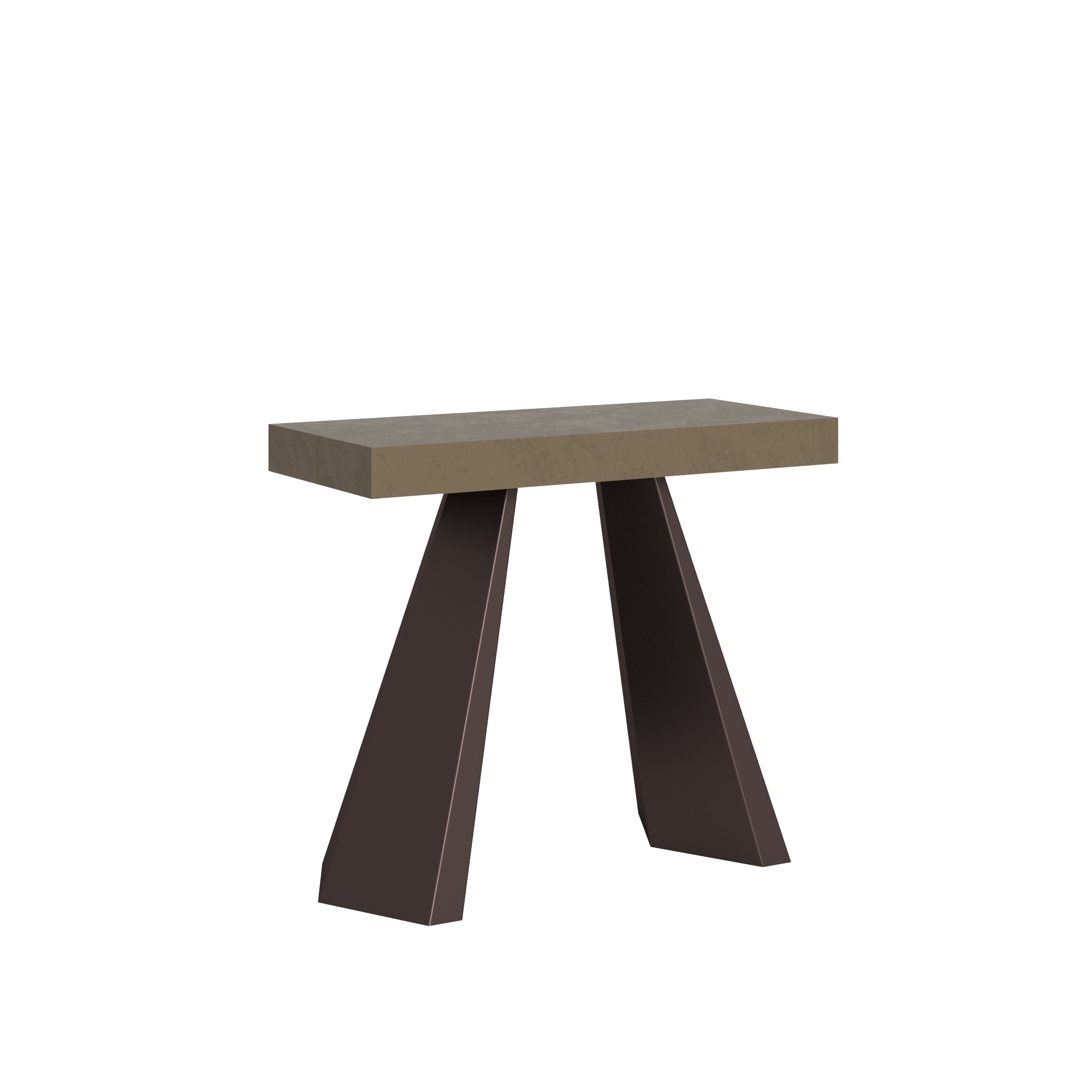 Mesa consola extensible 90x40/300 cm Diamond gris paloma - Itamoby