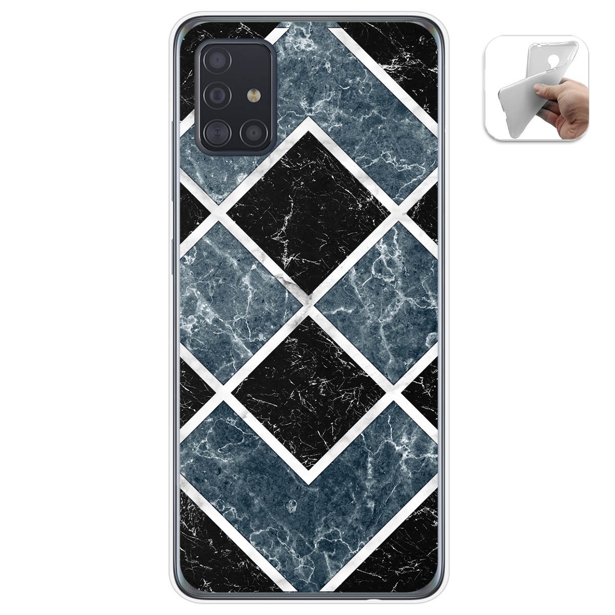 Tumundosmartphone Funda Gel TPU Samsung Galaxy A51 5G Mármol 06