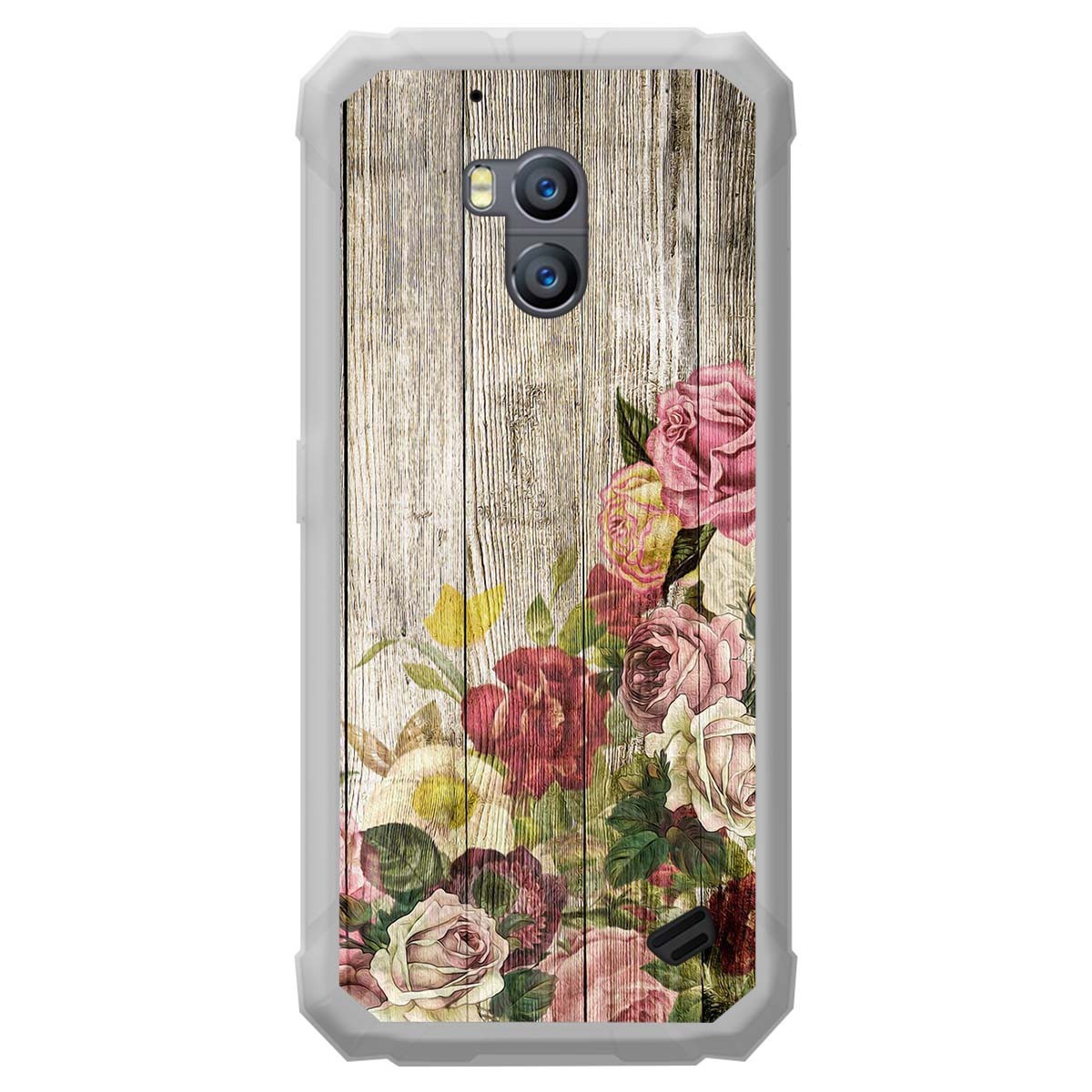 Tumundosmartphone Funda Gel Tpu para Ulefone Armor X2 diseño Madera 08 Dibujos