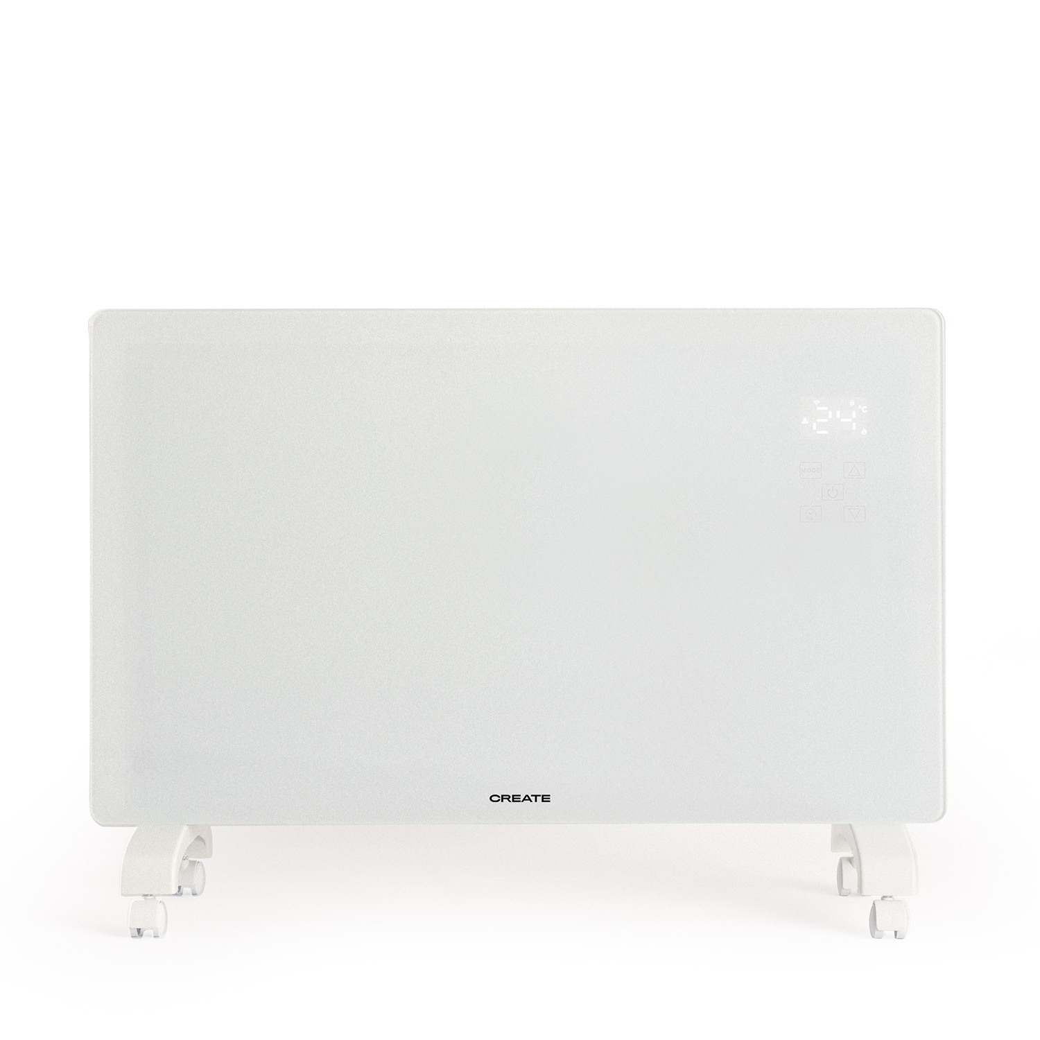 CREATE - Calefactor Eléctrico de Cristal con WiFi, Pantalla LED táctil - WARM CRYSTAL 2000W