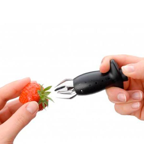 Descorazonador de Fresas y Tomates WMF - Herramienta Profesional para Quitar Tallos con Precisión, Acero Inoxidable 18/10, Diseño Premiado
