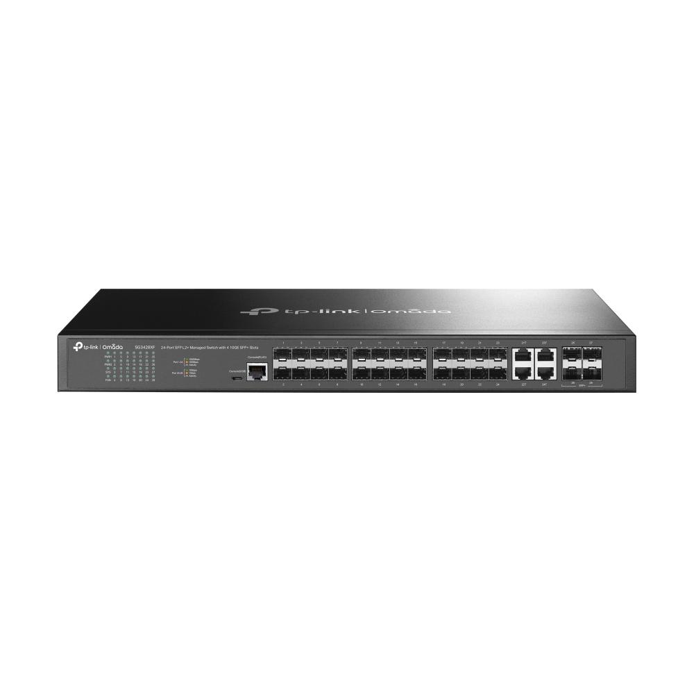 TPLINK Switch Tp-link Omada TL-SG3428XF Gestionado L2 1U Negro 10G VLAN