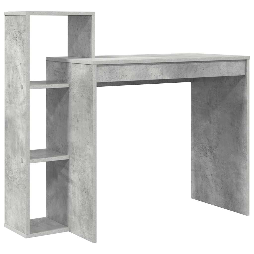 vidaXL Escritorio Gris Concreto 100 x 40 x 90 cm Madera de ingeniería