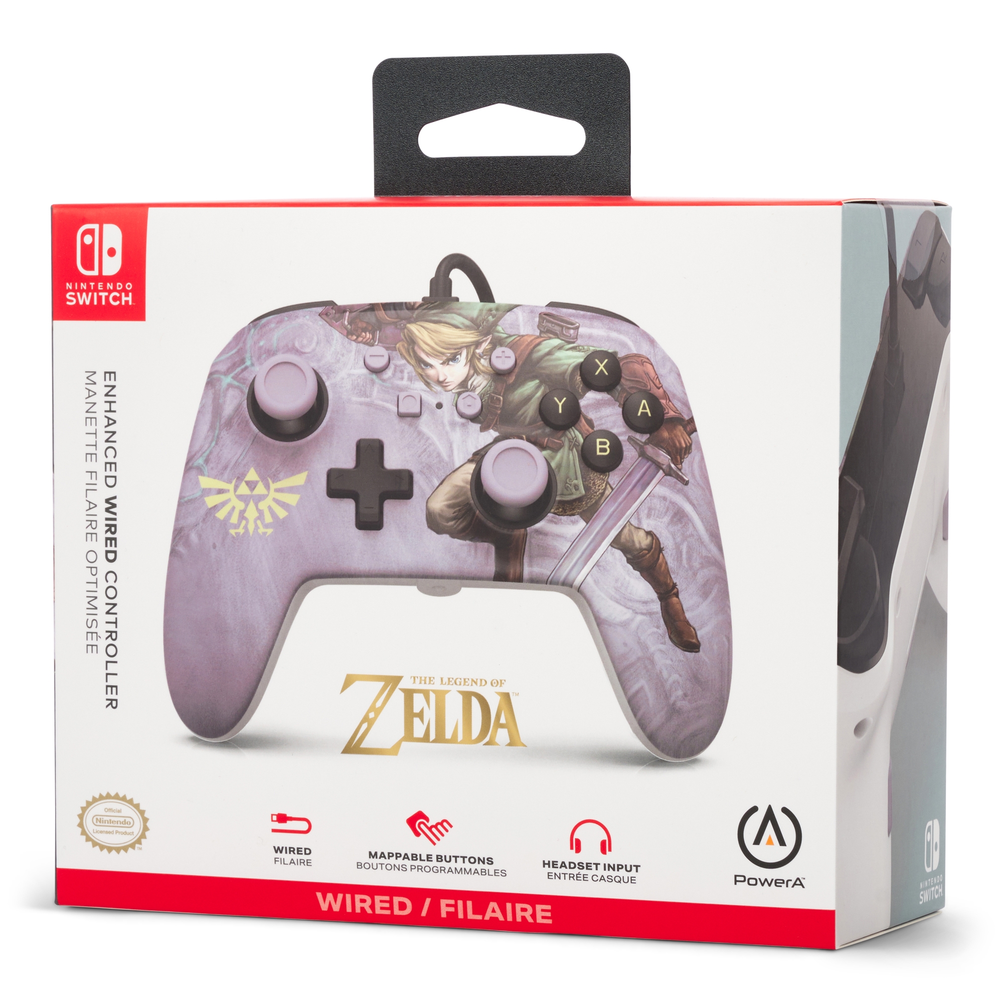 PowerA Enhanced Con Cable Controller Controlador Mando for Nintendo Switch - Valiant Link