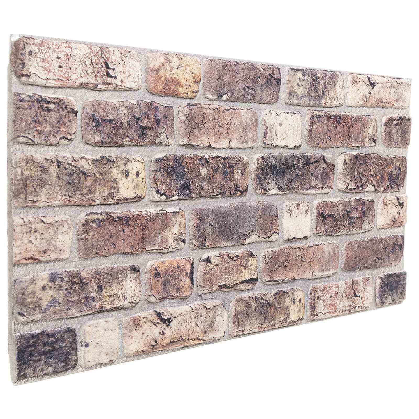 vidaXL Paneles de pared 10 pcs 100 x 50 cm Espuma EPS Multicolor