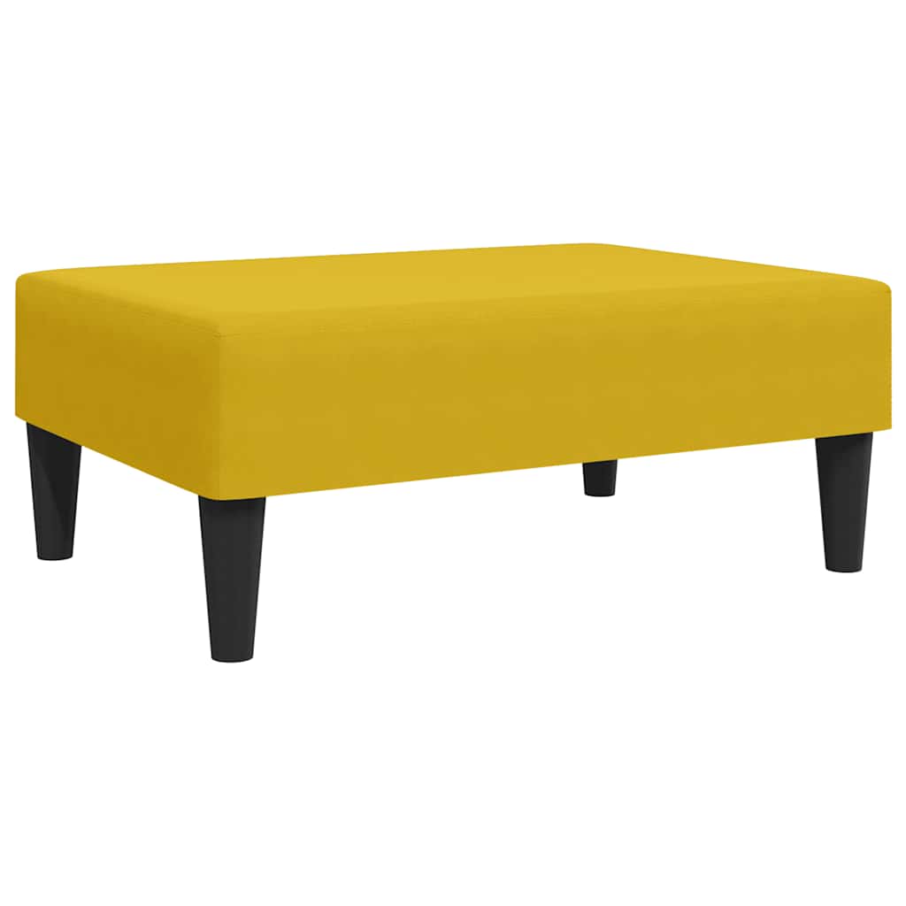 vidaXL Reposapiés de terciopelo 77x55x31 cm en color Azul/Amarillo/Gris oscuro y más