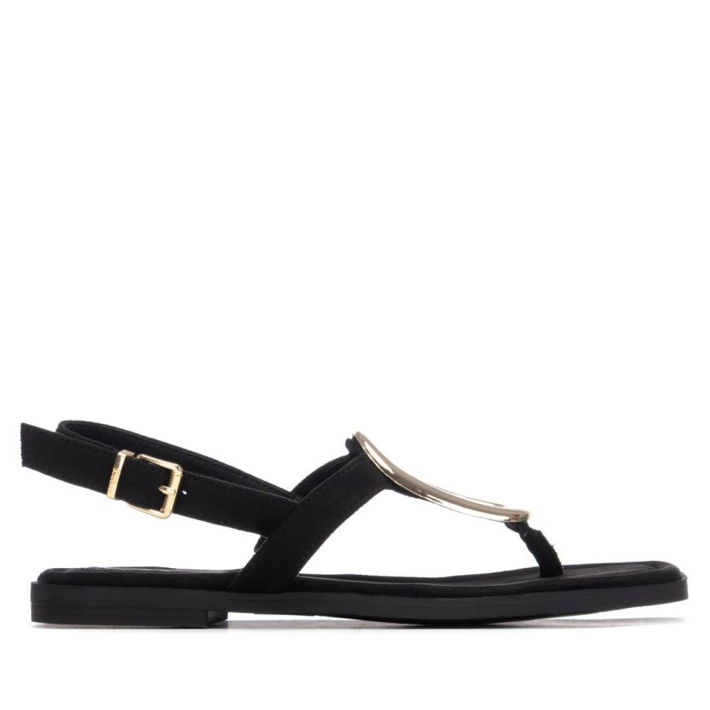 Sandalias planas de Mujer XTI 145494 02 ESCLAVA ADORNO ARO NEGRO 38826 26V