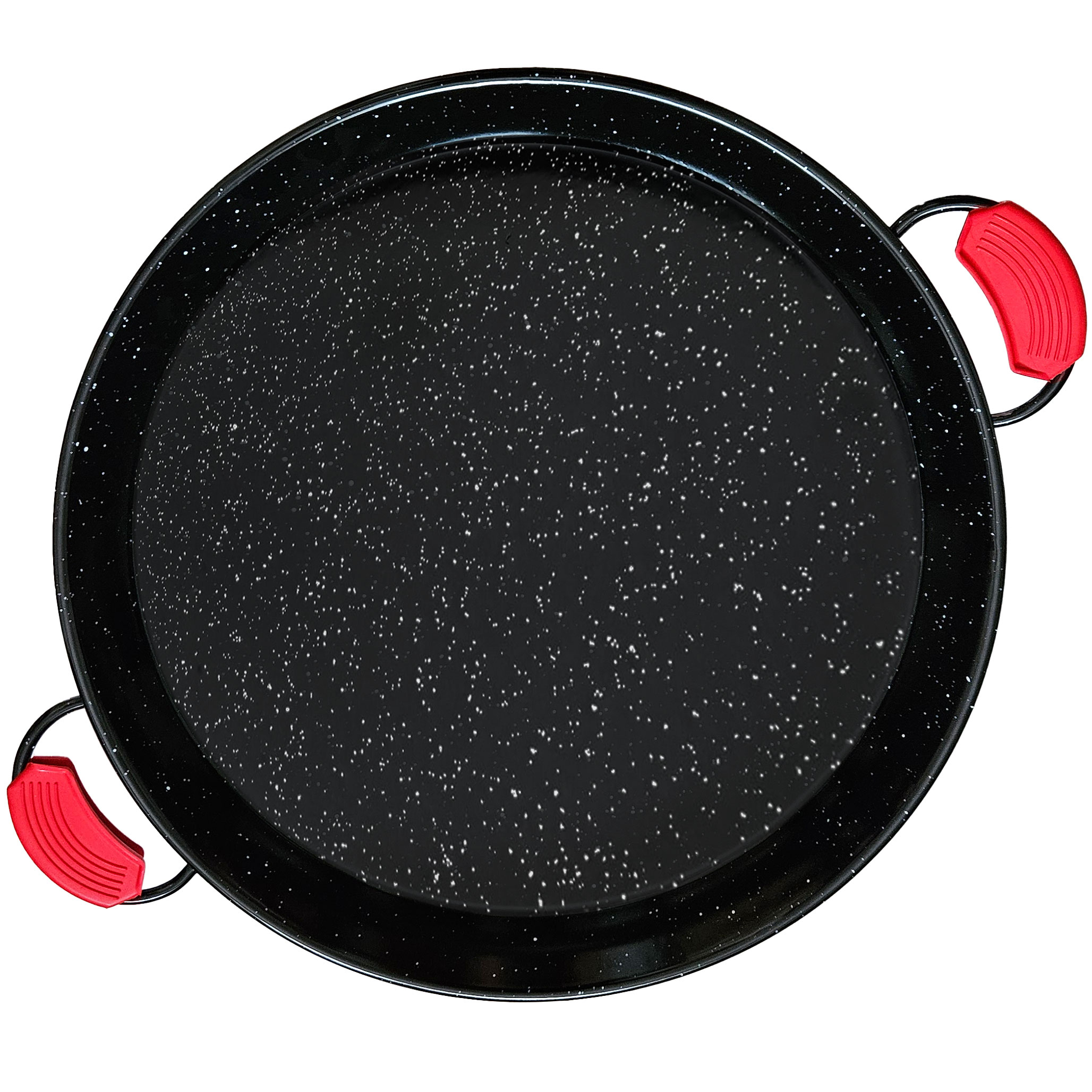 Briebe PAN46 Briebe Paellera Valenciana Esmaltada 46cm, Amtiadherente 12 Raciones de Paella, Gas, Horno, , Negro