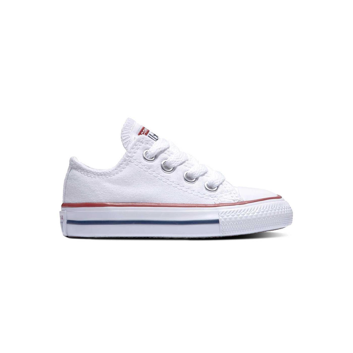 Zapatilla Converse All  Star baja blanca Baby