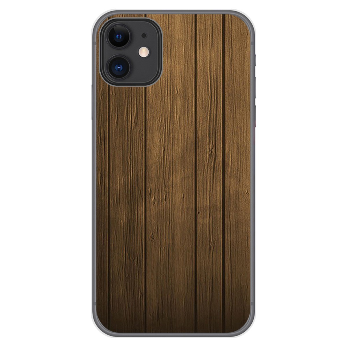 Tumundosmartphone Funda Gel Tpu para Iphone 11 (6.1) diseño Madera Dibujos