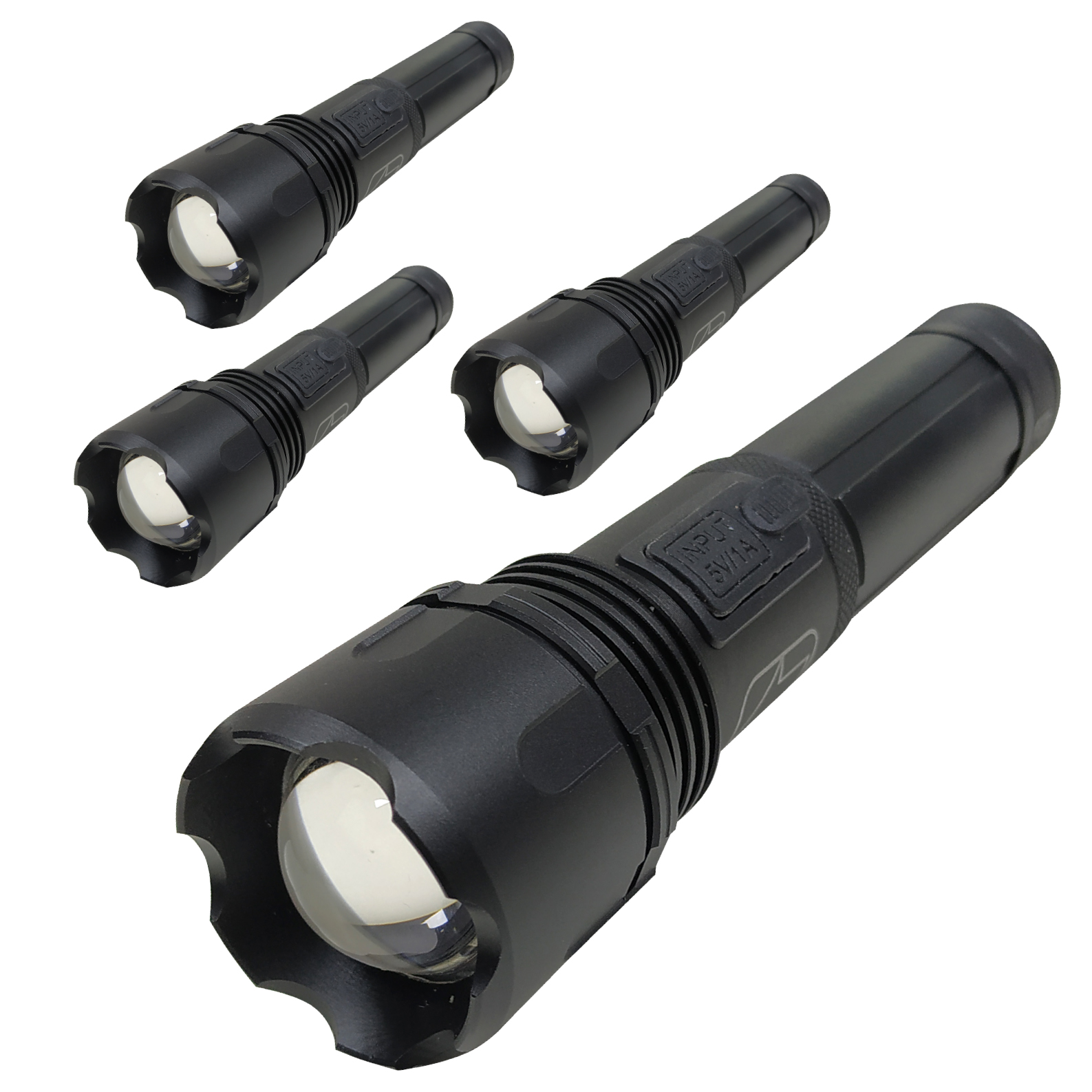 LED ATOMANT Linterna LED Recargable USB con Zoom, Alta Potencia y Batería 18650 de Larga Duración, 5 Modos de Luz, IPX4 Resistente al Agua, Ideal para Uso Táctico, Trabajo, Camping, Senderismo, Ciclismo y Actividades al Aire Libre