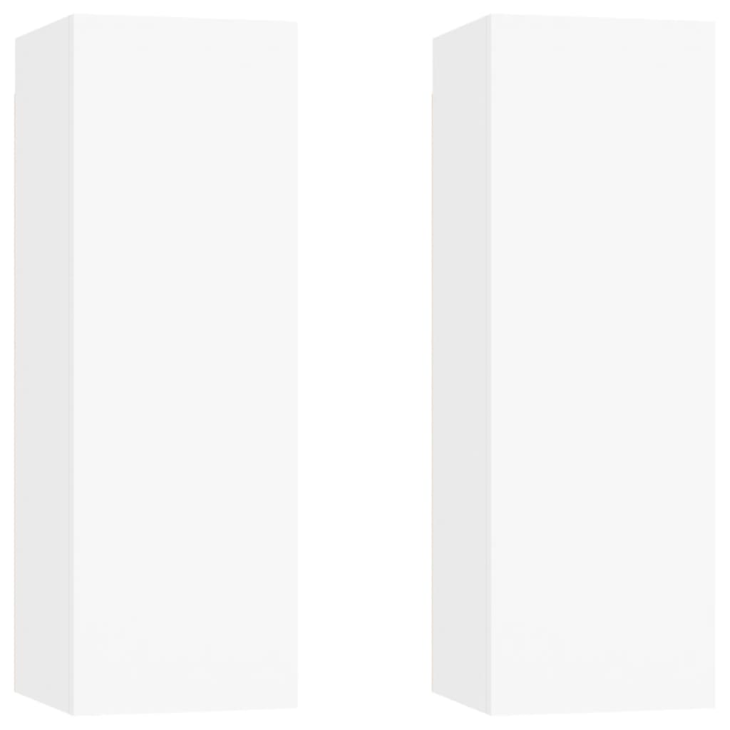 vidaXL Muebles para TV 2 uds contrachapado 30,5x30x90 cm, Mueble de Salon, Mueble TV, Mueble TV salon, Mesa de TV, Mueble tele