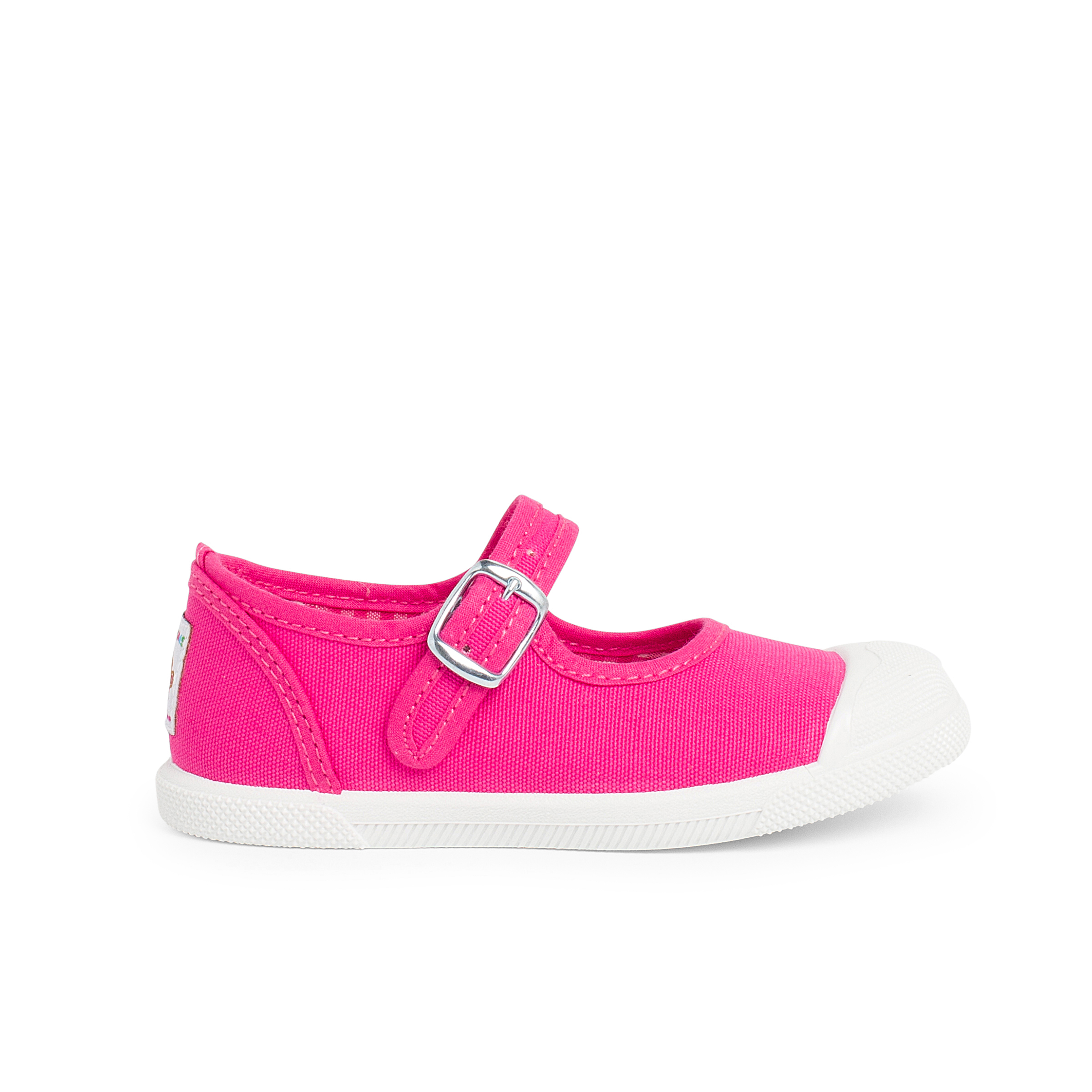 Pisamonas Zapatillas Lona Niña Con Hebilla Y Puntera De Goma