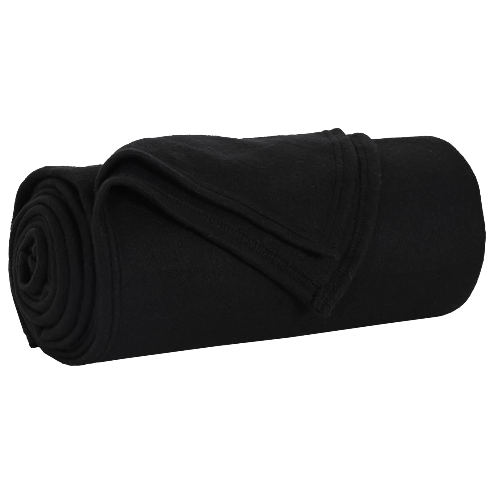 vidaXL Mantitas de Sofá 24 pcs Negro 200 x 150 cm Lana