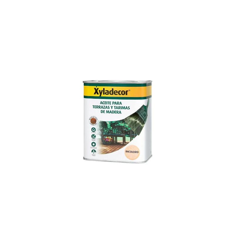 XYLADECOR-Aceite para Terrazas y Tarimas de Madera Incoloro 750 ml