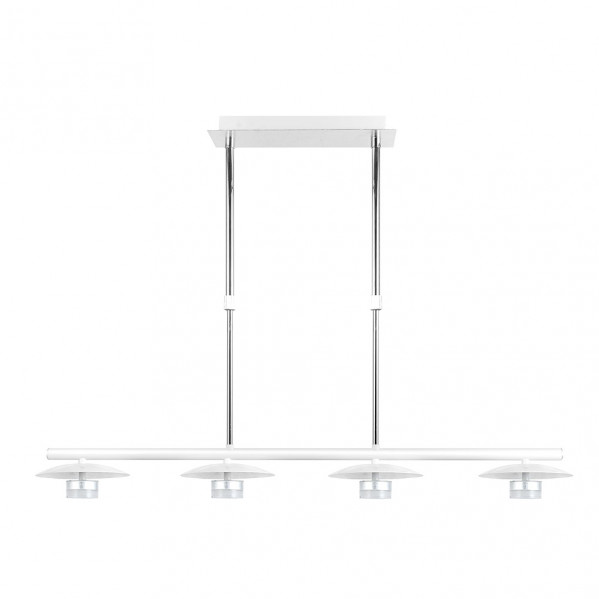Lampara ciudad del cabo 4l 24w 4000k blanco/plata regx85x15 cm 1920 lm