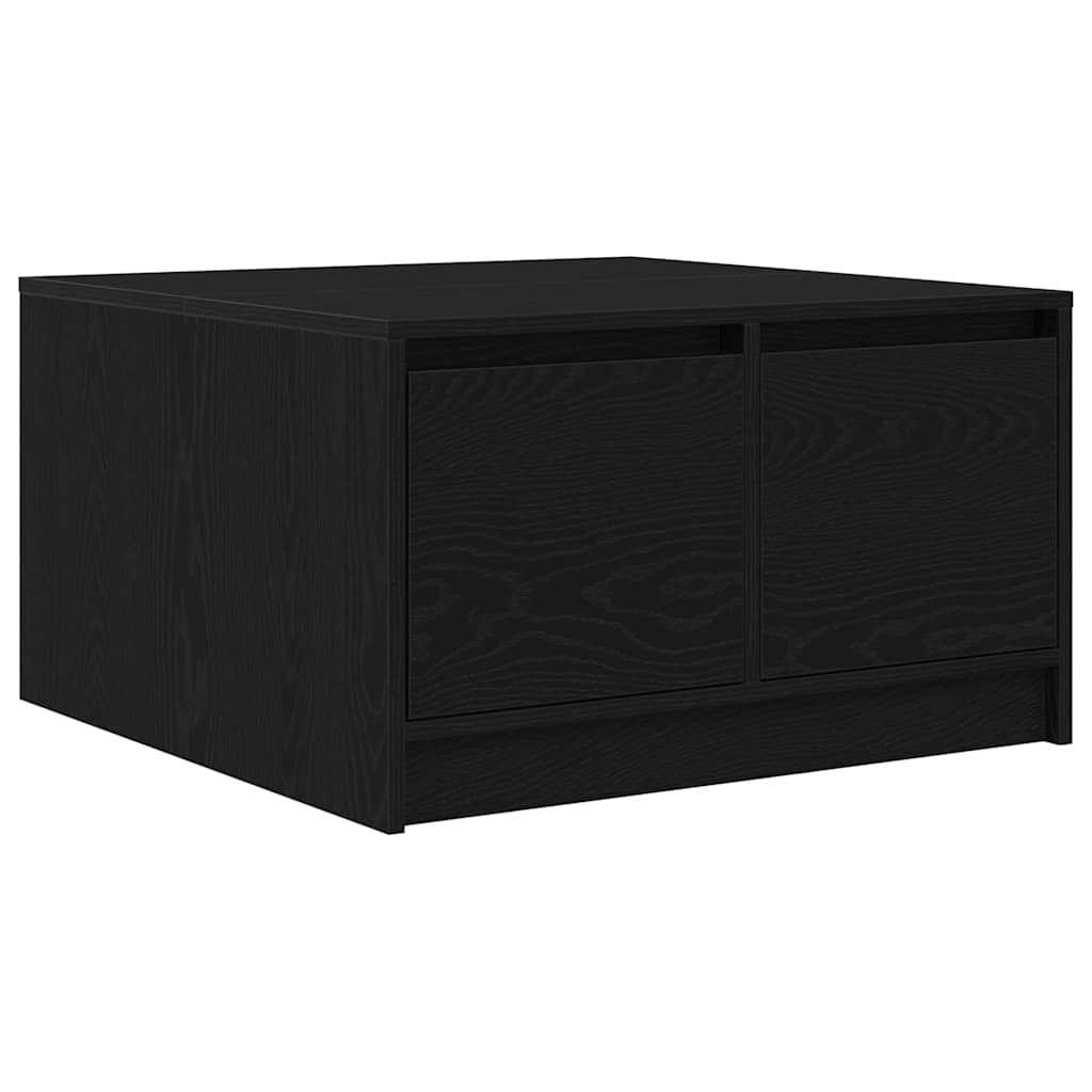 vidaXL Mesa de centro con cajones roble artesanal 70,5x70x40 cm en color Roble artisan/Roble negro/Marrón roble y más | estructura resistente ideal para salón dormitorio o estudio