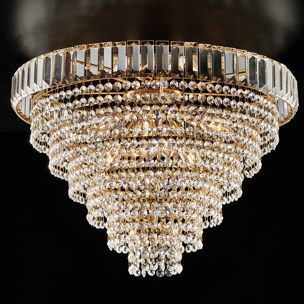 Vladimir Gold 6 luces E14 lámpara de techo contemporánea