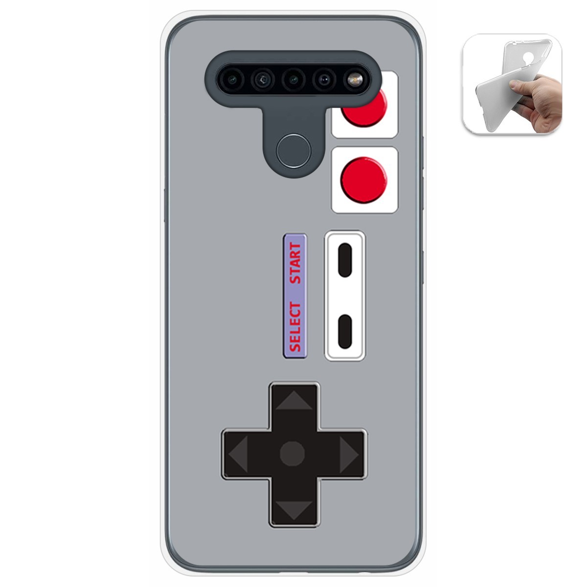 Tumundosmartphone Funda Gel Tpu para Lg K41s / Lg K51s diseño Consola Dibujos