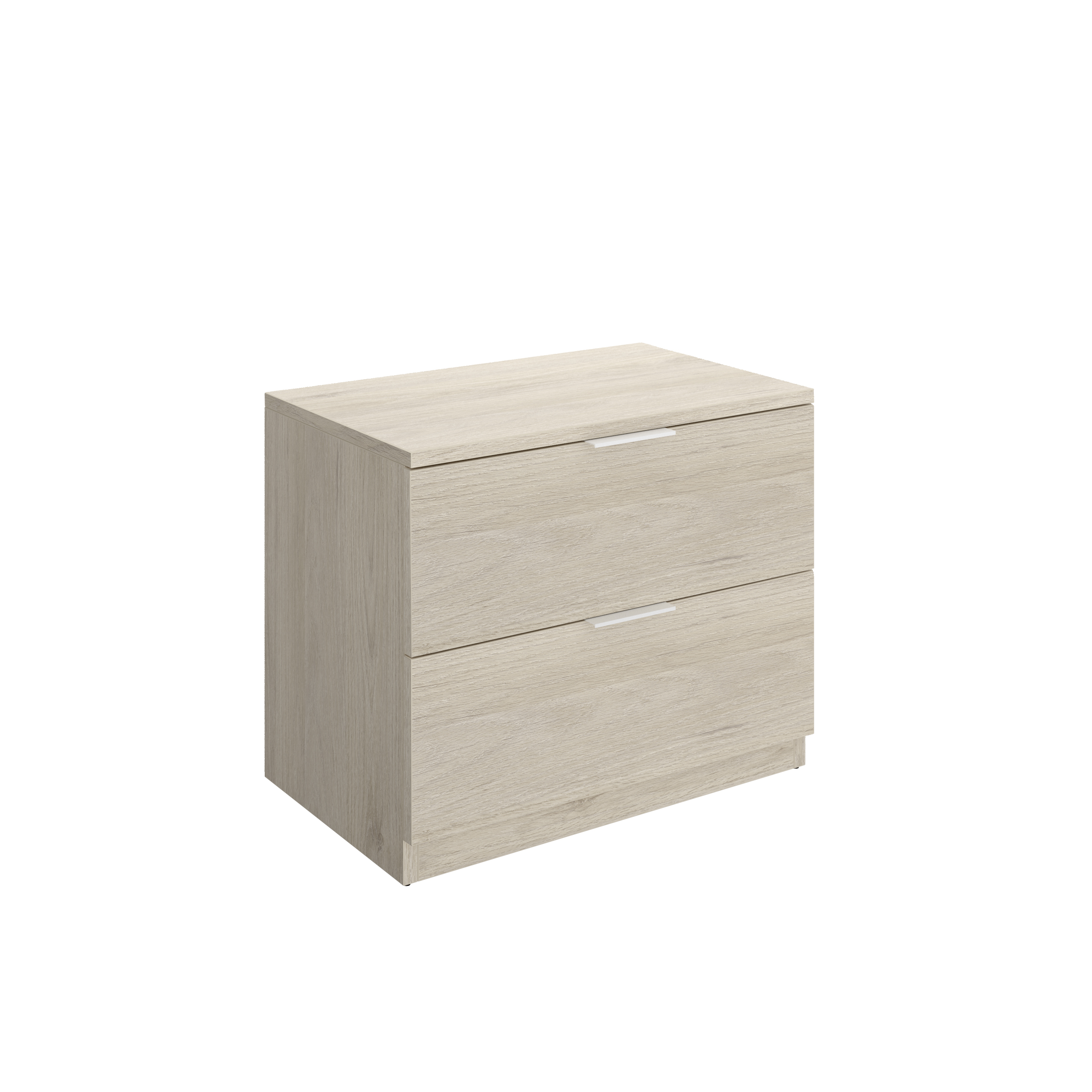 DEKIT GRUPO RIMOBEL LAGO - MESITA DE 2 CAJONES - NATURAL - 46 x 50.3 x 34.2 cm