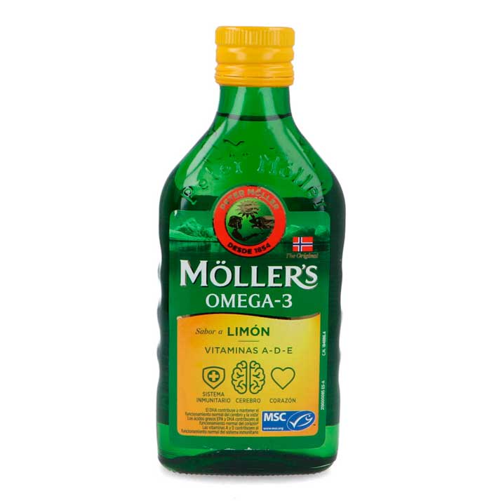 Möller'S Aceite Hígado De Bacalao Limón 250 Ml