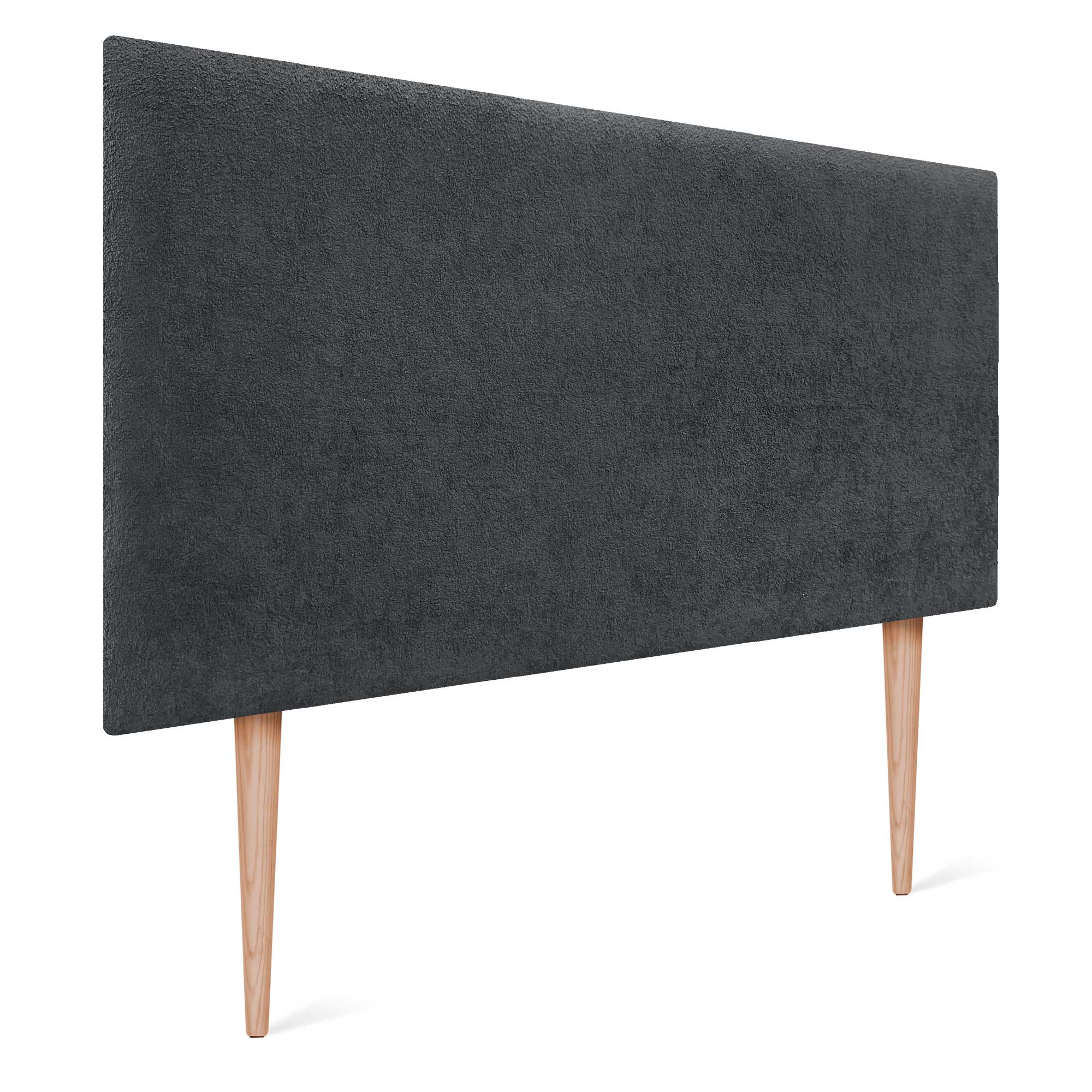 DHOME Cabecero Acabado Toalla Soft Tapizado Liso con Patas Tejido Suave para Pared Acústicos Cabeceros 8cm y 70 Al.