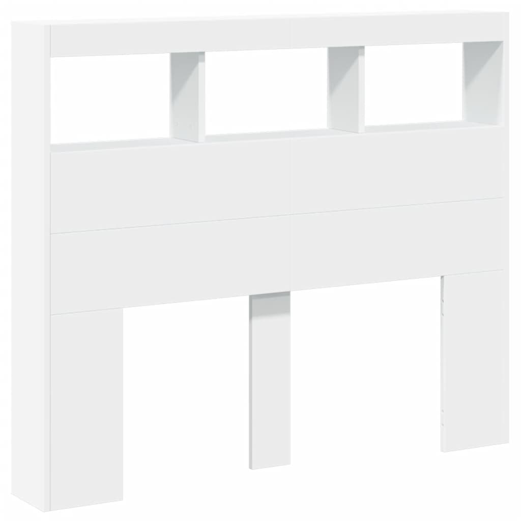 vidaXL Cabecero de cama con luz LED 120x17x102 cm