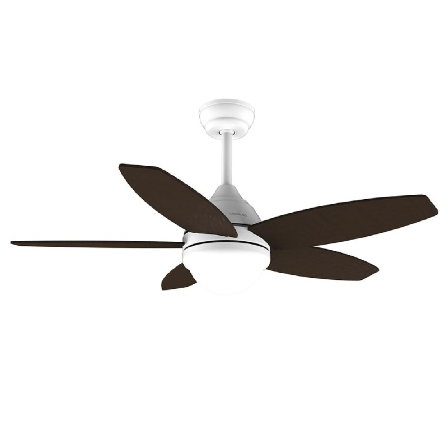 Cecotec Ventilador de Techo con Luz EnergySilence Aero 4200 White&DarkWood. 53W, Diámetro 42”, Luz LED de 15W en 3 Tonos