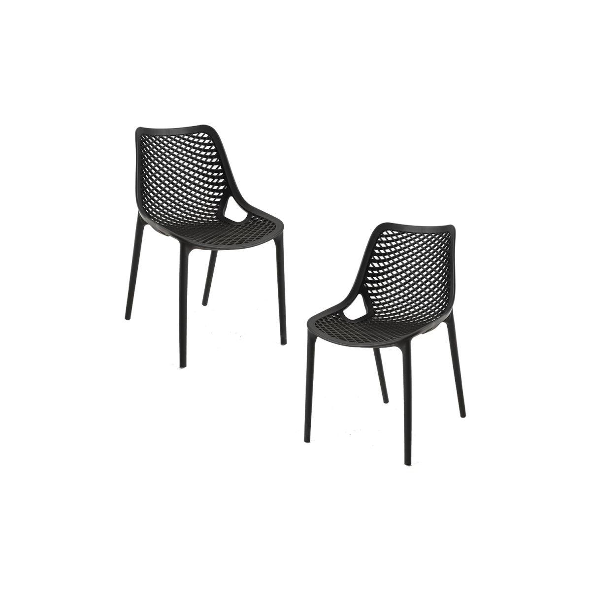 Regalos Miguel - Packs Sillas Comedor - Pack 2 Sillas Kusin - Negro