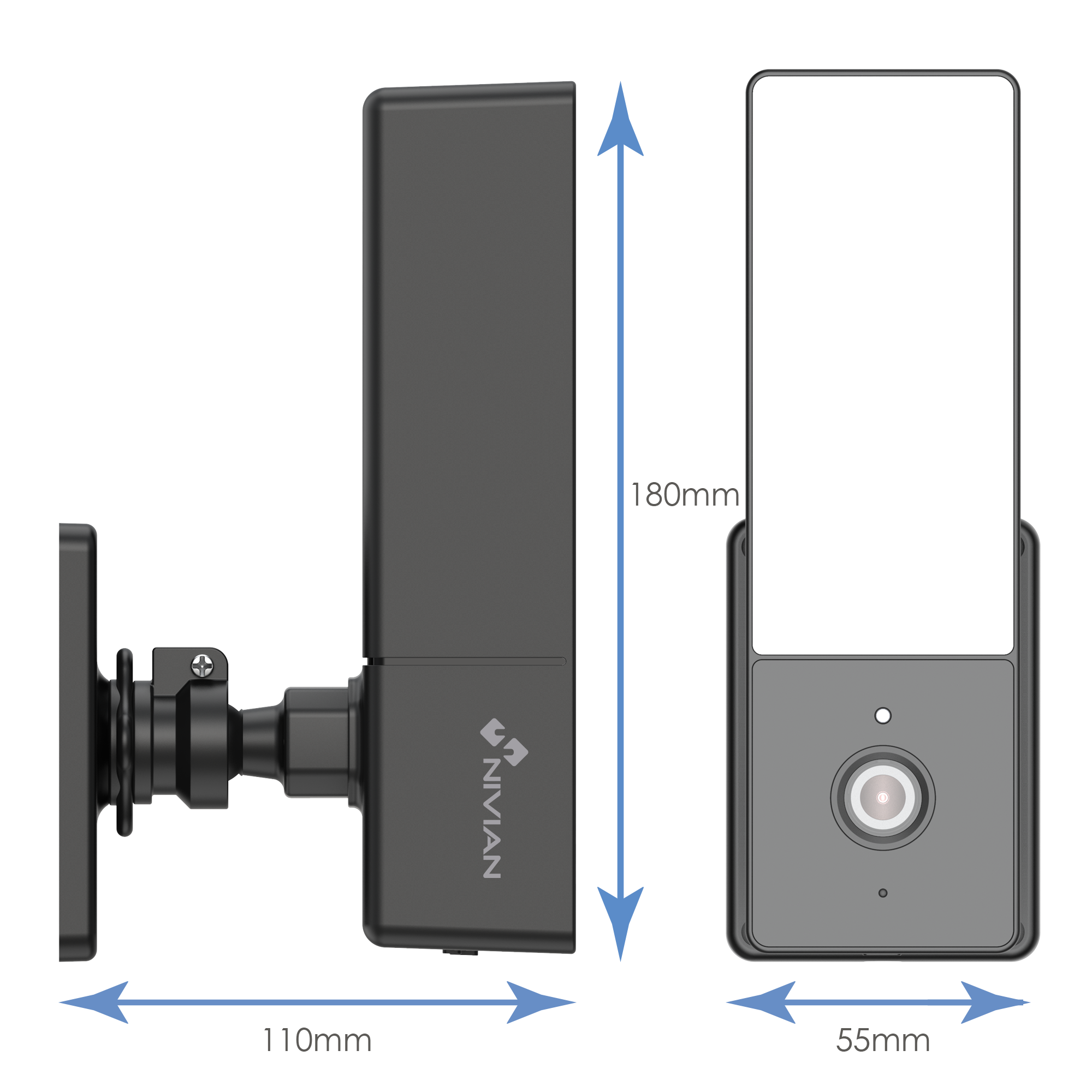 Nivian Cámara IP Wifi 2K para Exterior con Detección de Humanos