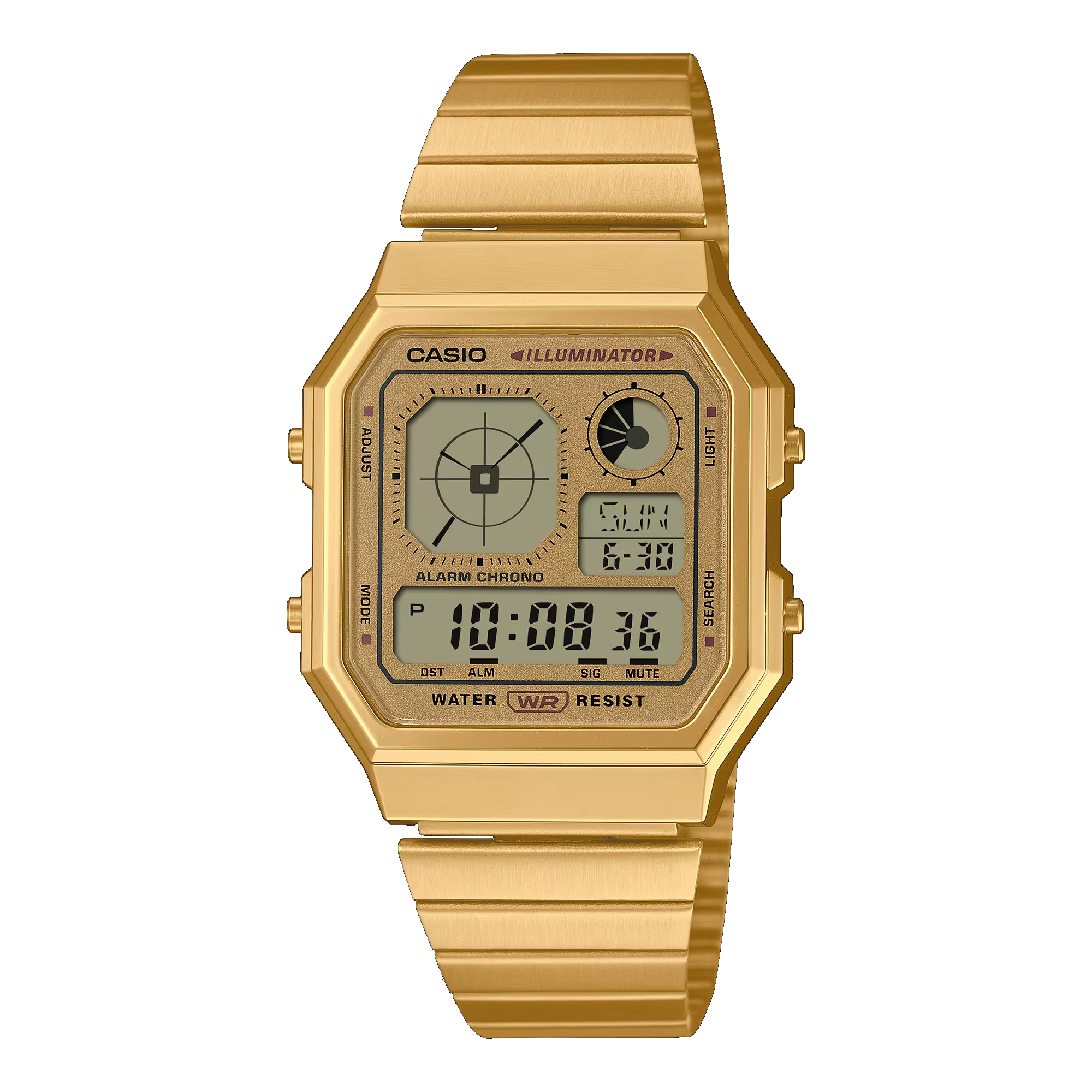 Reloj CASIO A130WEG-9AEF Hombre EDGY COLLECTION Dorado