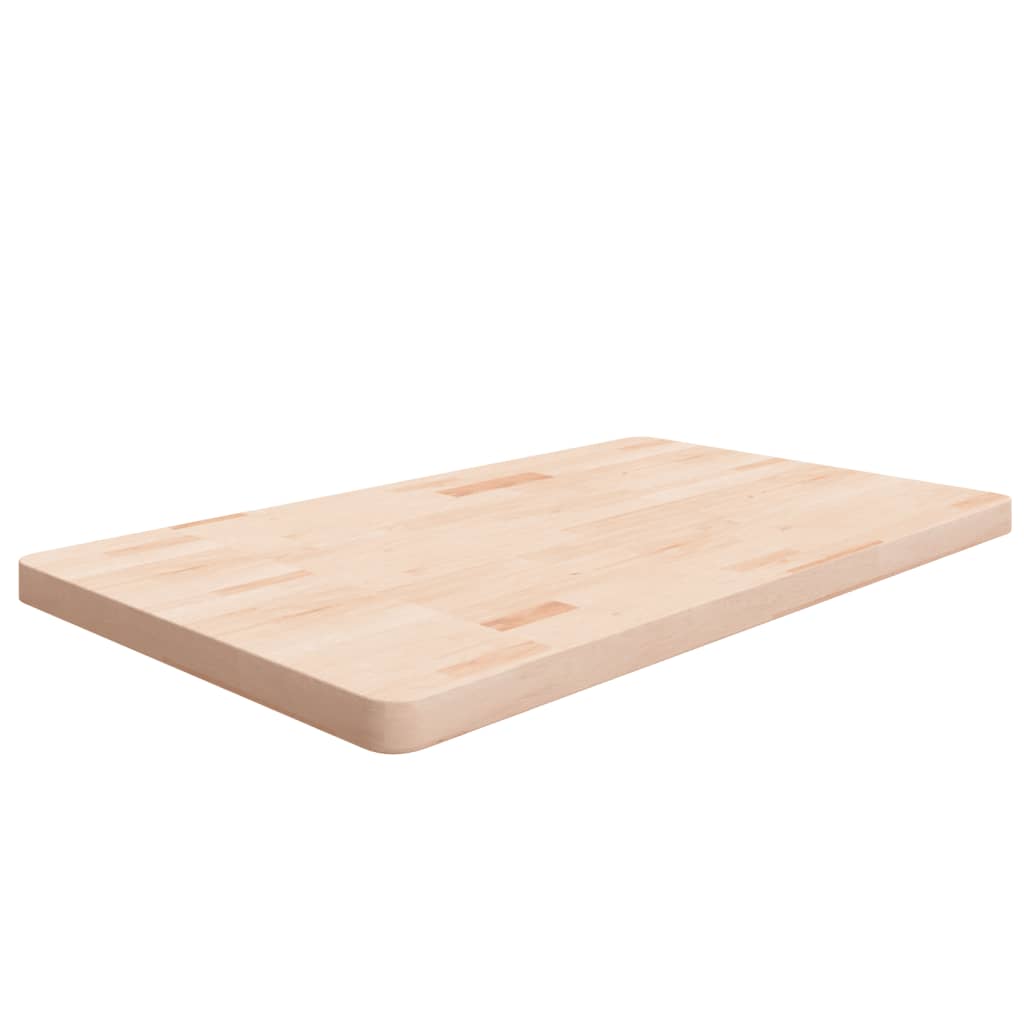 vidaXL Encimera de baño madera maciza sin tratar 100x60x4 cm