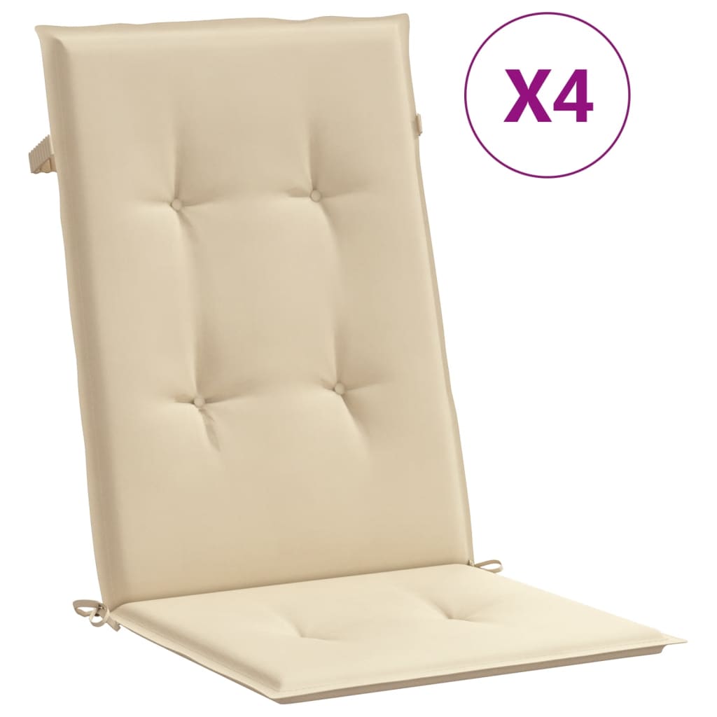 Cojín Silla de Jardín Respaldo Alto Vidaxl 120x50x3cm Antracita