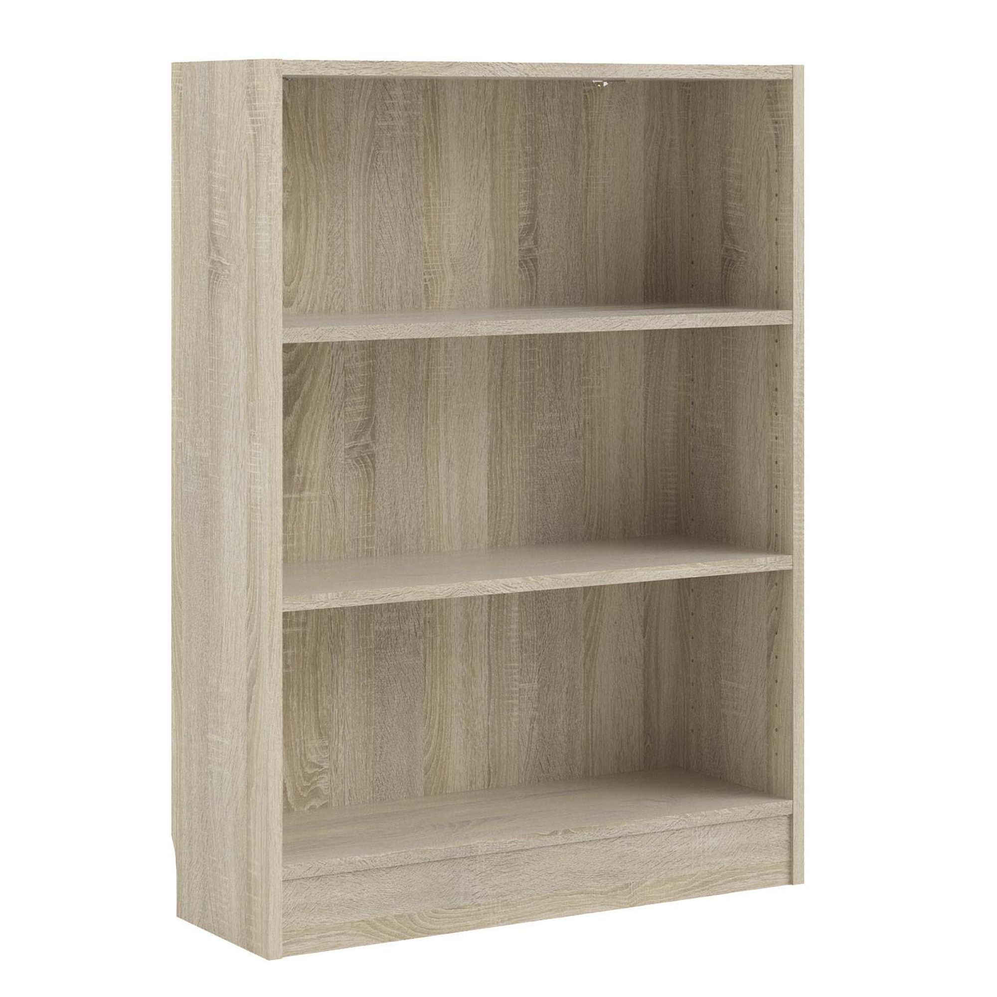 Librería Estantería para Libros 'Turia' 2 estantes color Blanco 41 x 27 x 102 cm