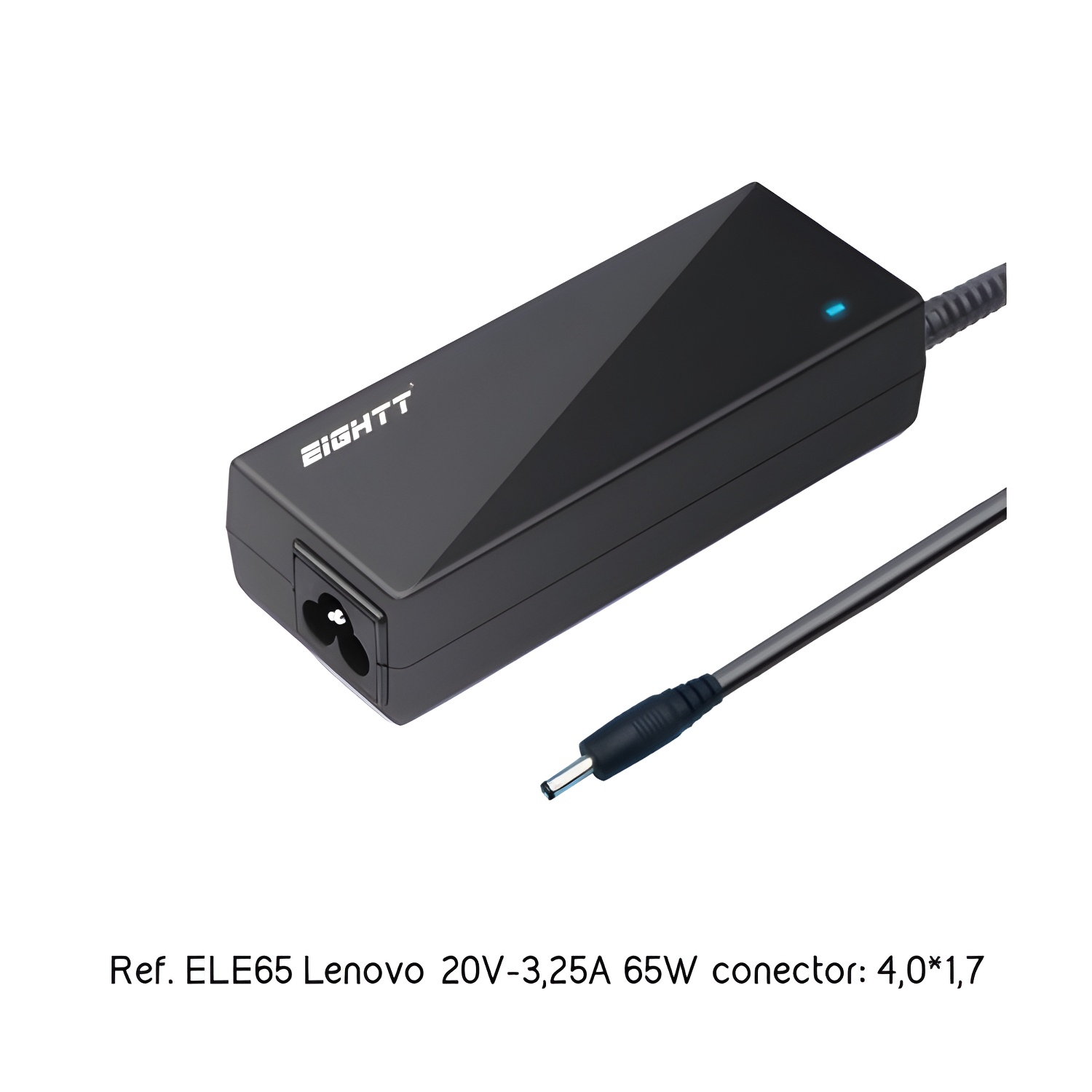 Eightt Technology - Cargador Lenovo 65W - Entrada 100-240V - Salida 20V - 3.25A - Compacto y Seguro