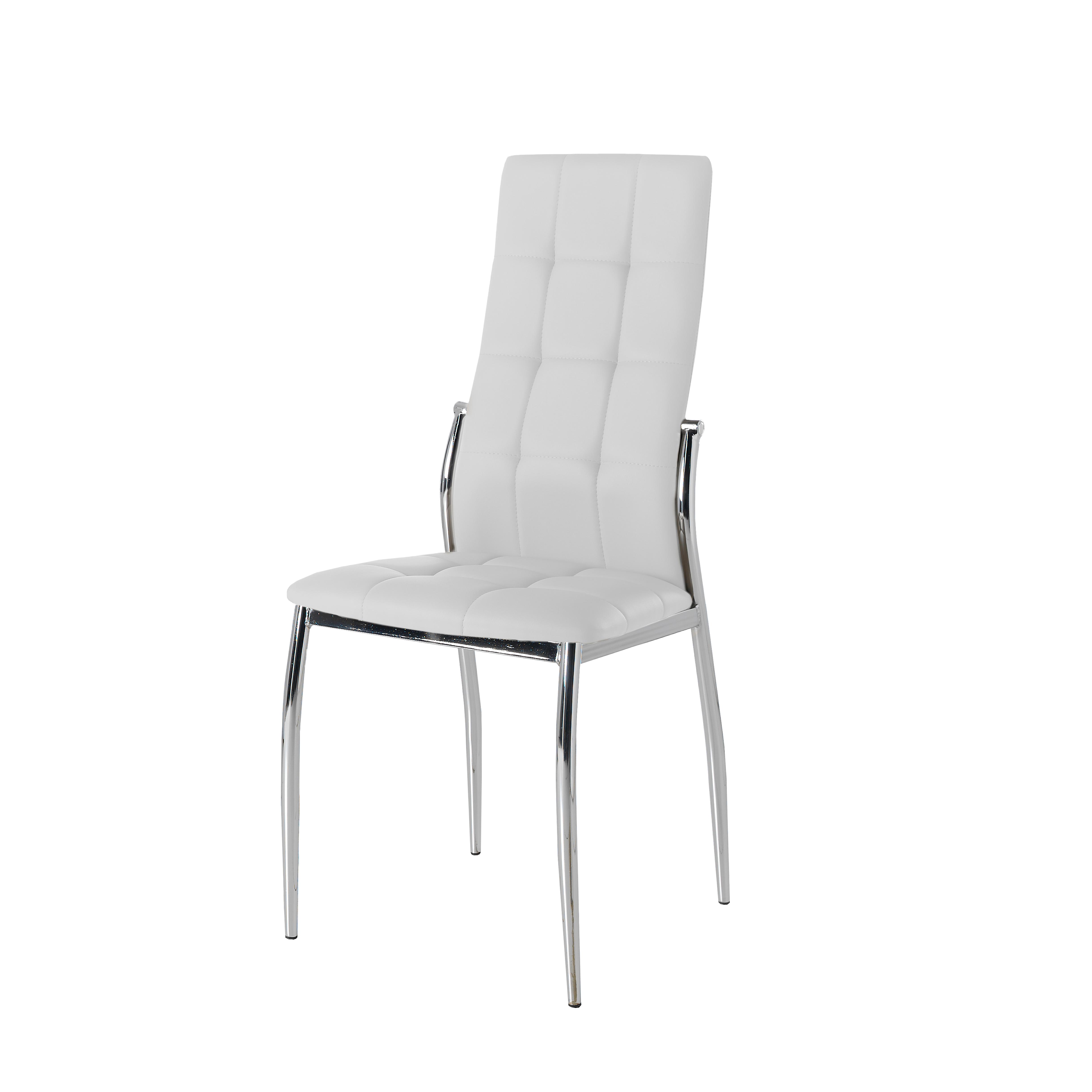 Momma Home Set de 2 Sillas Cami Blancas de Diseño Moderno para Comedor y Salón