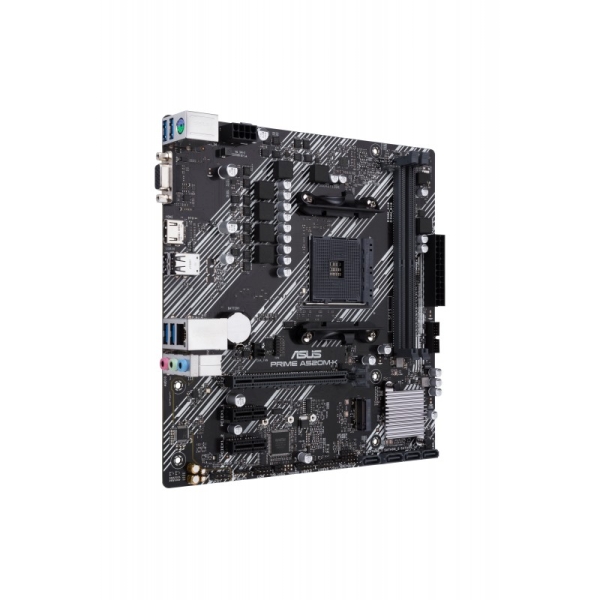 Asus prime a520m-k placa base amd am4 2x ddr4 - hdmi, m.2, pcie, 4x sata iii, usb 2.0, 3.2, rj-45, vga, factor microatx