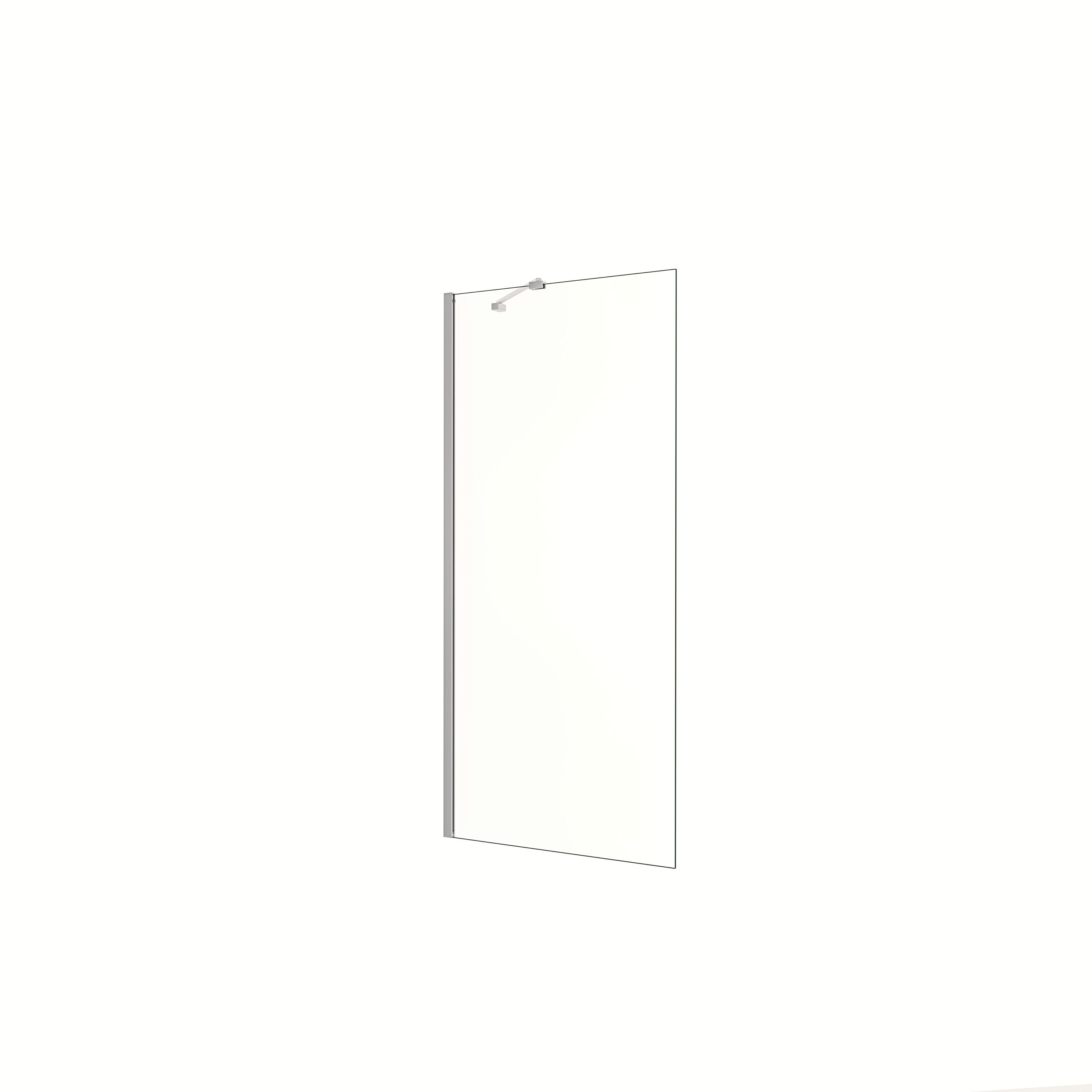 AICA Walkin,Panel de ducha,Vidrio Antical 8mm con Barra 45cm Tamaño (48-50)x200cm