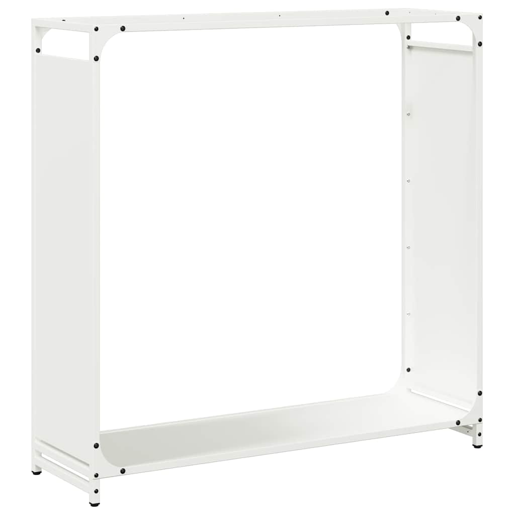vidaXL Leñero 90x28x90 cm Acero laminado en frío en color Verde oliva/Blanco/Antracita y más