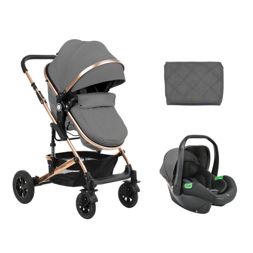 Kikka Boo Cochecito Kikkaboo Amaia 3 Piezas - Ligero, Seguro y Cómodo para el Bebé