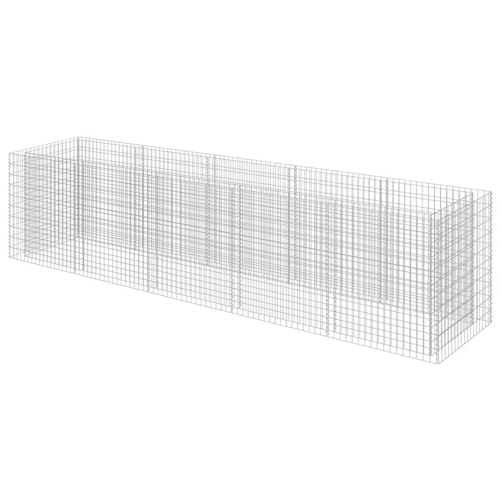 vidaXL Arriate de gaviones de acero 450x90x100 cm