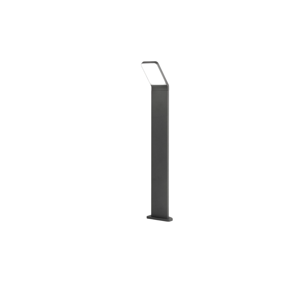 Baliza LED de jardín Path - 12 W, IP65, 1050 lm, 60 cm de altura, 3000 K, aluminio pintado, color antracita - Perenz
