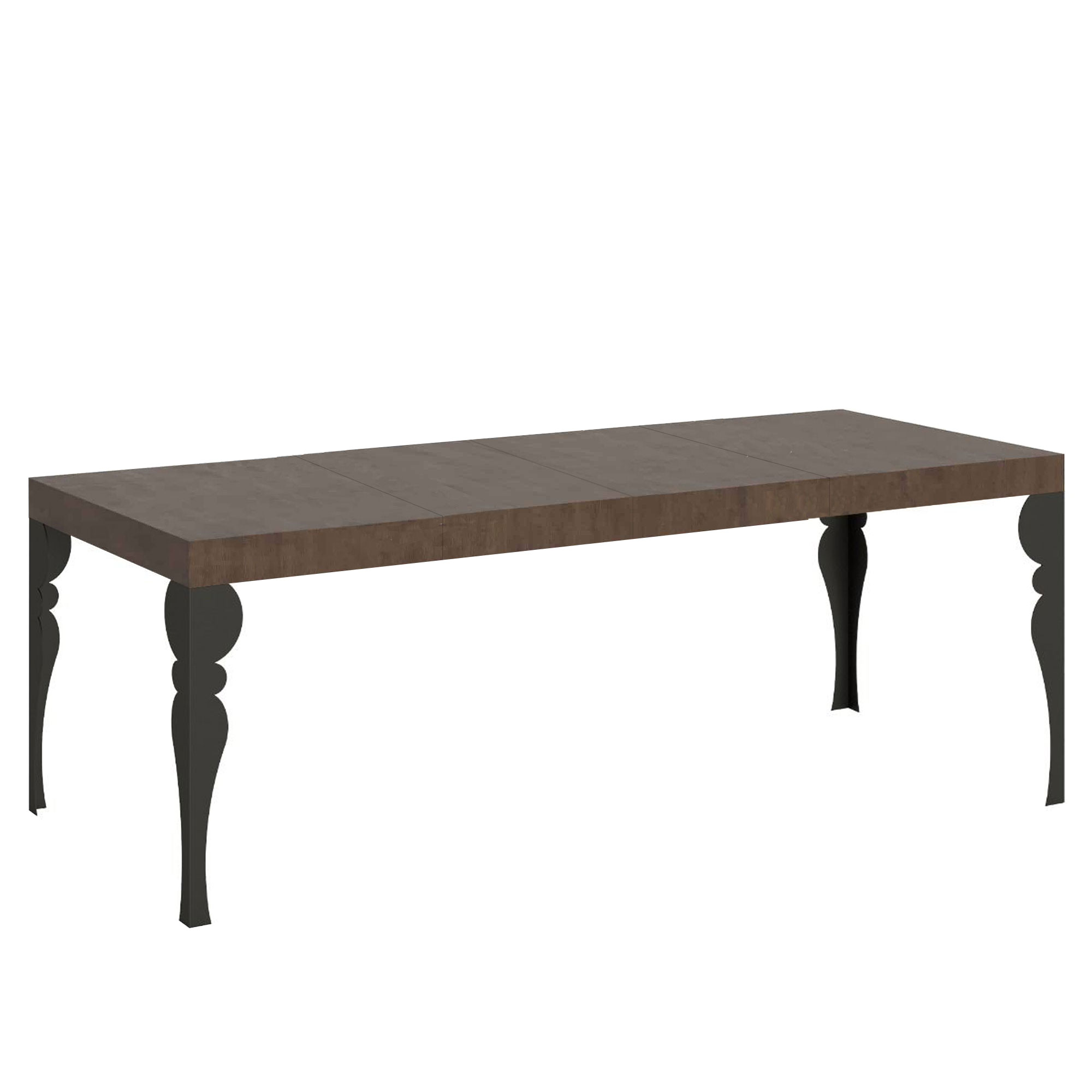 Mesa extensible 90x180/284 cm Paxon Premium estructura Nogal Antracita - Itamoby