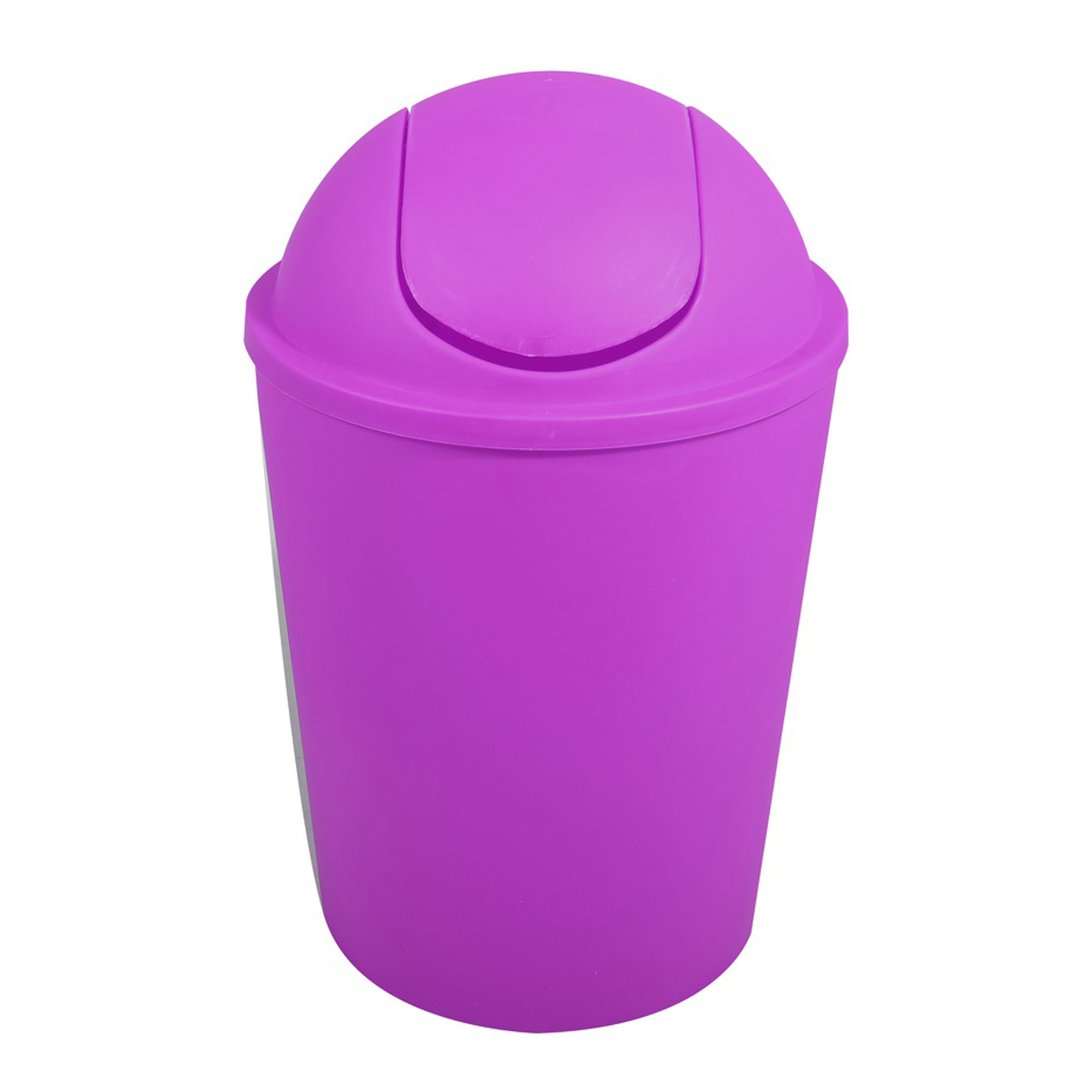 MSV - MSV Cubo de Basura AKO 5,5L con Tapa Abatible Violeta - Diseño Elegante y Ecológico