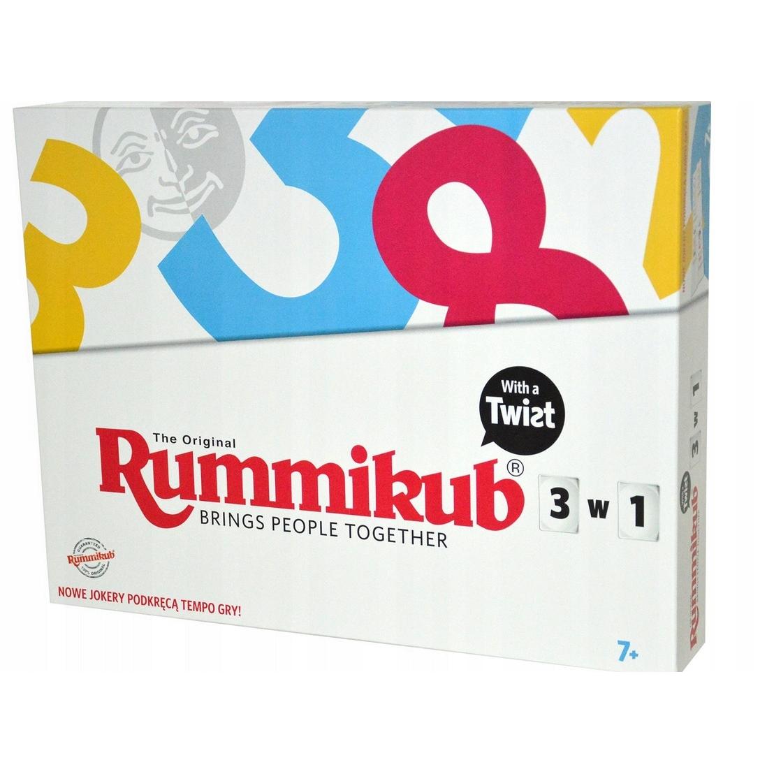 RUMMIKUB 3IN1 Original juego de mesa 3 juegos en 1