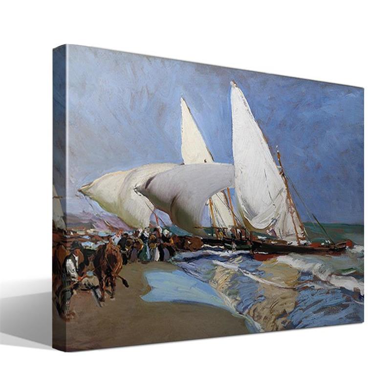 Cuadro Canvas La Playa de Valencia II de Joaquín Sorolla - Alta Resolución