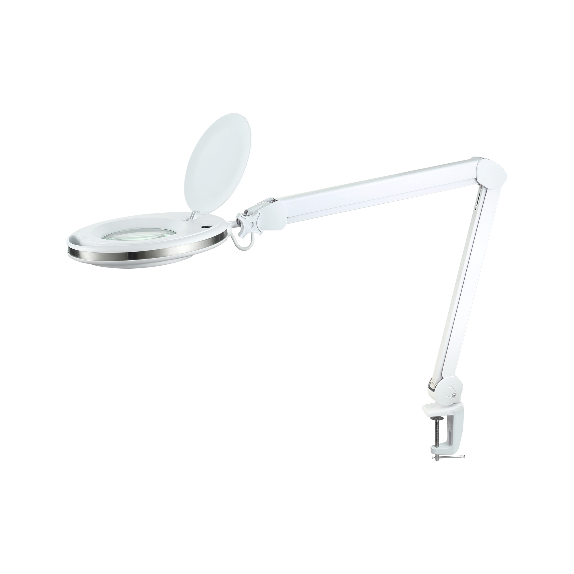 Lámpara de taller con lupa cosmética 60x LED 5dpi 10W 6500K ajustable Rebel
