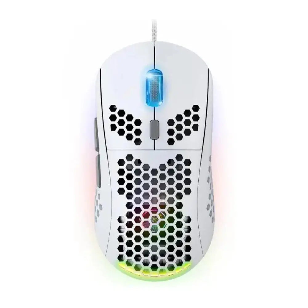 Ratón Spirit of Gamer PRO-M4 ARTIC USB 12800 DPI Blanco Iluminación 6 Botones
