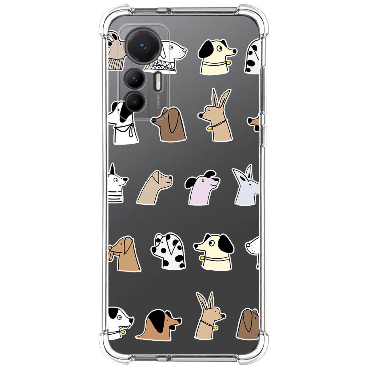 Funda Silicona Antigolpes para Xiaomi 12 Lite 5G diseño Perros Dibujos
